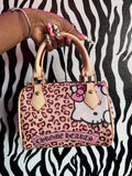 Leopard chrome bag
